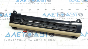 Central control panel BMW 5 F10 14-16 black, with beige trim