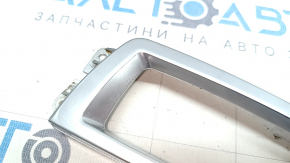 BMW 5 F10 11-16 shifter pad small, chrome, chrome swollen