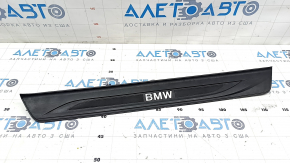 Door sill outer front left BMW 5 F10 11-16 black, cracks, broken fastening