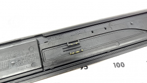 Door sill outer front left BMW 5 F10 11-16 black, cracks, broken fastening