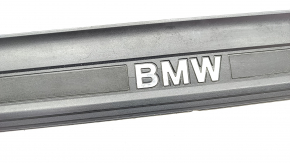 Door sill outer front left BMW 5 F10 11-16 black, cracks, broken fastening