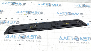 Door sill outer front right BMW 5 F10 11-16 black, cracks, broken fastening Used