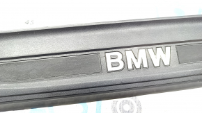 Door sill outer front right BMW 5 F10 11-16 black, cracks, broken fastening Used