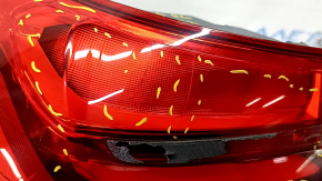Light outer wing left BMW 7 G11 G12 16-19 under chrome molding, broken glass, cracks, broken mount