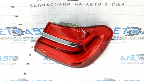 Light outer wing right BMW 7 G11 G12 16-19 with chrome molding, crack in glass, worn