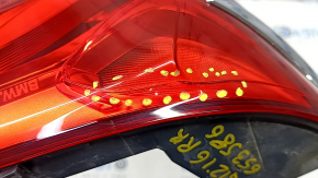 Light outer wing right BMW 7 G11 G12 16-19 with chrome molding, crack in glass, worn