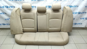 Rear row of seats 2 row BMW 5 F10 11-16 leather Dakota, beige, dented leather, for cleaning