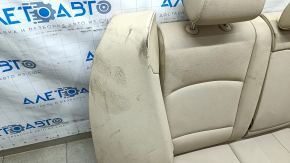 Rear row of seats 2 row BMW 5 F10 11-16 leather Dakota, beige, dented leather, for cleaning