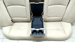 Rear row of seats 2 row BMW 5 F10 11-16 leather Dakota, beige, dented leather, for cleaning