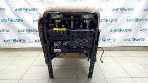 Passenger seat BMW 5 F10 11-16 with airbag, electric, leather beige Dakota, for cleaning