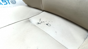 Driver's seat BMW 5 F10 11-16 without airbag, electric, beige Dakota leather, broken backrest mount, broken pocket, cracks in leather, needs cleaning