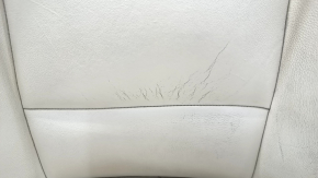 Driver's seat BMW 5 F10 11-16 without airbag, electric, beige Dakota leather, broken backrest mount, broken pocket, cracks in leather, needs cleaning