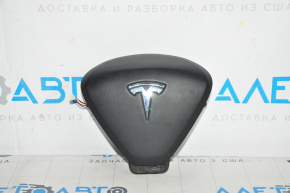 Airbag in the steering wheel driver Tesla Model S 12-20 leather type 1, black Used