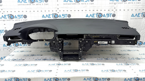 Torpedo front panel without AIRBAG VW Passat 20-22 black, broken fasteners, broken