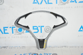 Tesla Model S 12-20 chrome steering wheel cover used paint peeled off