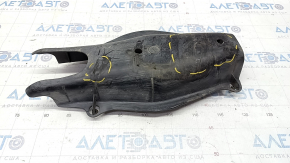 The rear left arm pad under the spring Mercedes C-class W205 15-21 is dented