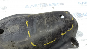 The rear left arm pad under the spring Mercedes C-class W205 15-21 is dented