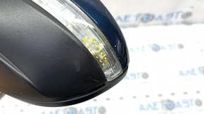 Side mirror left VW Passat 20-22 turn signal, heated, BSM, 10+2 pins, blue, scratch