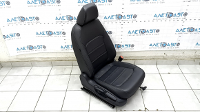 Passenger seat VW Passat 20-22 with airbag, mechanical, heated, leather black, scratch, scratches on the lining