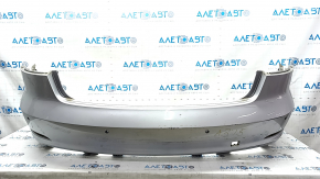 Bare rear bumper Audi A3 8V 15-16 for parking sensors, silver, paint peeling, scuffs