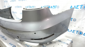 Bare rear bumper Audi A3 8V 15-16 for parking sensors, silver, paint peeling, scuffs