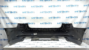 Bare rear bumper Audi A3 8V 15-16 for parking sensors, silver, paint peeling, scuffs