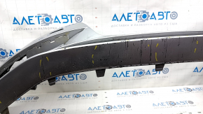 Bare front bumper Audi A3 8V 15-16 for parking sensors, silver, broken guide, scratches