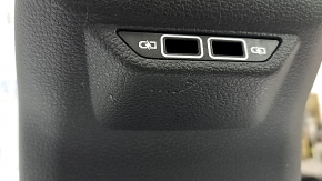 Console central armrest VW Passat 20-22 leather black, scratches