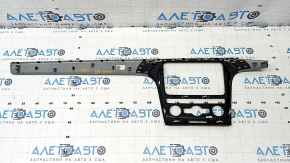 Front panel trim center VW Passat 20-22 black-gray, scratch, broken mount