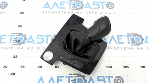 Gear knob with shifter cover VW Passat 20-22 leather black under start-stop, scratches