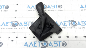 Gear knob with shifter cover VW Passat 20-22 leather black under start-stop, scratches