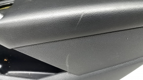Door trim card rear right VW Passat 20-22 leather black, gray molding, broken fastening, scratches, dented
