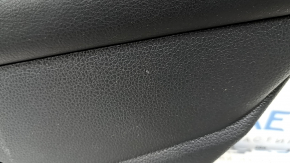 Door trim card rear right VW Passat 20-22 leather black, gray molding, broken fastening, scratches, dented