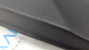 Door trim card rear right VW Passat 20-22 leather black, gray molding, broken fastening, scratches, dented