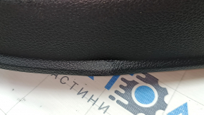 Door trim card rear right VW Passat 20-22 leather black, gray molding, broken fastening, scratches, dented