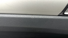 Door trim card front left VW Passat 20-22 leather black, gray molding, scratches