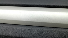 Door trim card front left VW Passat 20-22 leather black, gray molding, scratches