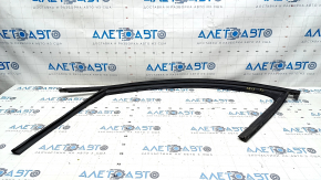 Glass seal with molding front left Audi A3 8V 15-20 4d, 5d, black