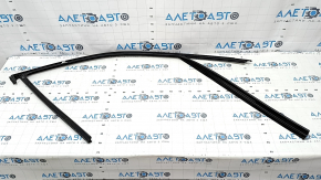 Upper front left door molding with glass seal BMW X7 G07 19 - matte chrome