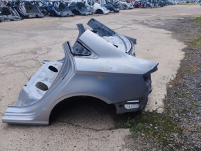 Quarter wing rear left Audi A3 8V 15-20 4d, silver, on the body, bump, dented