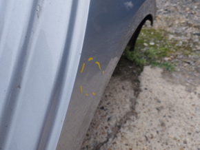 Quarter wing rear left Audi A3 8V 15-20 4d, silver, on the body, bump, dented