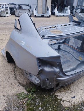 Quarter wing rear left Audi A3 8V 15-20 4d, silver, on the body, bump, dented