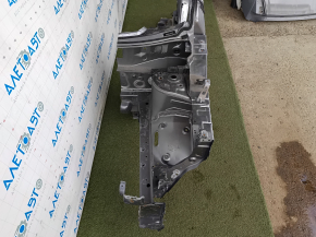 Front left quarter Nissan Rogue 14-20 sawed off, with central pillar, graphite, butt