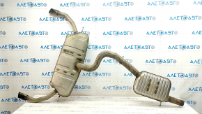 Exhaust line complete with barrel Audi A3 8V 15-20 4d, 5d, 2.0T, under muffler on 2 sides