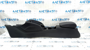 Central console armrest Audi A3 8V 15-20 black, armrest leather black, scratch
