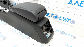 Central console armrest Audi A3 8V 15-20 black, armrest leather black, scratch