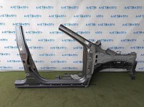 Front right quarter Nissan Rogue 14-20 sawed off, with central pillar, graphite, bumps, dents