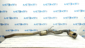 Intake pipe with catalytic converter Audi A3 8V 15-20 2.0 under muffler on 2 sides, mesh on corrugation is torn