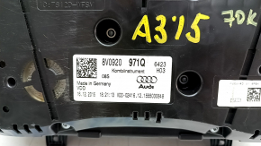 Instrument cluster Audi A3 8V 15-16 4d color display, 70k, scratches on glass