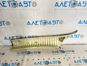 Front pillar trim right Tesla Model S 12-20 beige fabric, dry cleanable Used